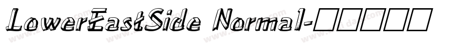 LowerEastSide Normal字体转换